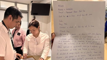 Laura Rojas renuncia a su candidatura a concejal por Primero Santa Cruz debido a problemas personales y de salud.