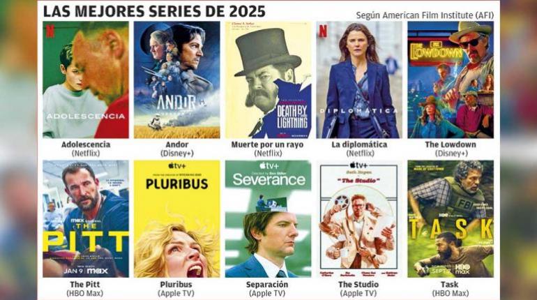 Las diez series más destacadas del año 2025 según el American Film Institute reconocen el poder creativo en tiempos difíciles.