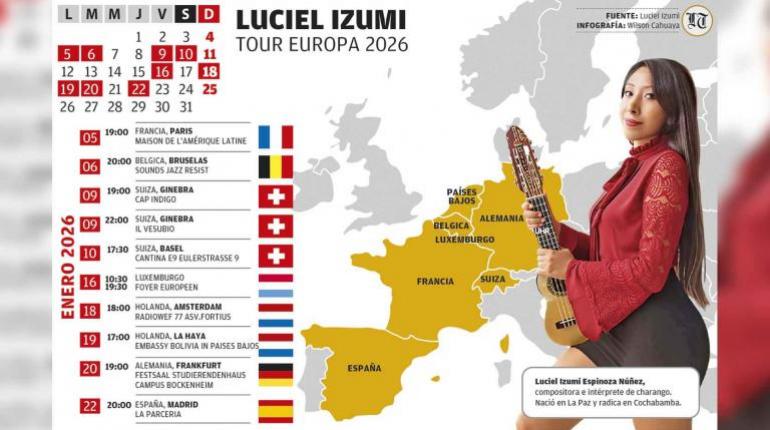 Luciel Izumi y Ruddy Barrancos unirán tradición y modernidad en el "Tour Europeo Andes Andinos" por siete ciudades.