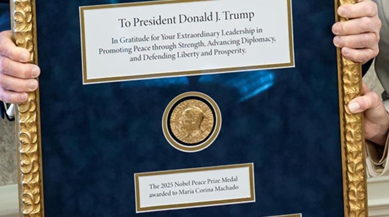 Noruega rechaza la entrega de la medalla Nobel a Trump y critica su falta de respeto por el premio más