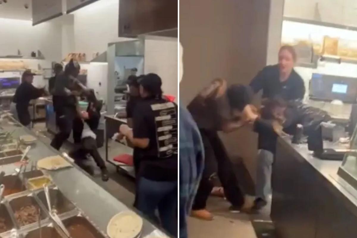 Desorden violento en un Chipotle de Connecticut: peleas entre clientes y empleados y una investigación policial sigue.