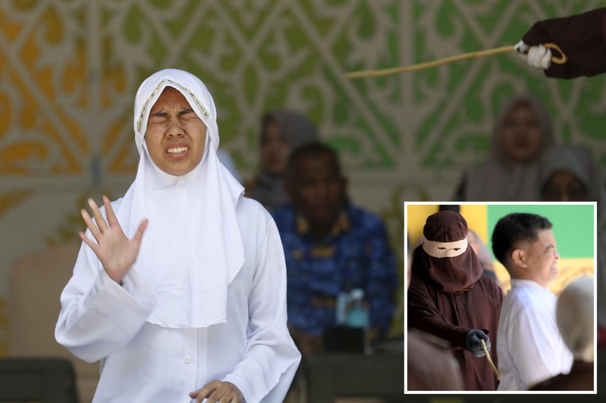 Punición brutal por infractores de la ley islámica en Aceh: 140 latigazos para pareja que rompió el código marital y