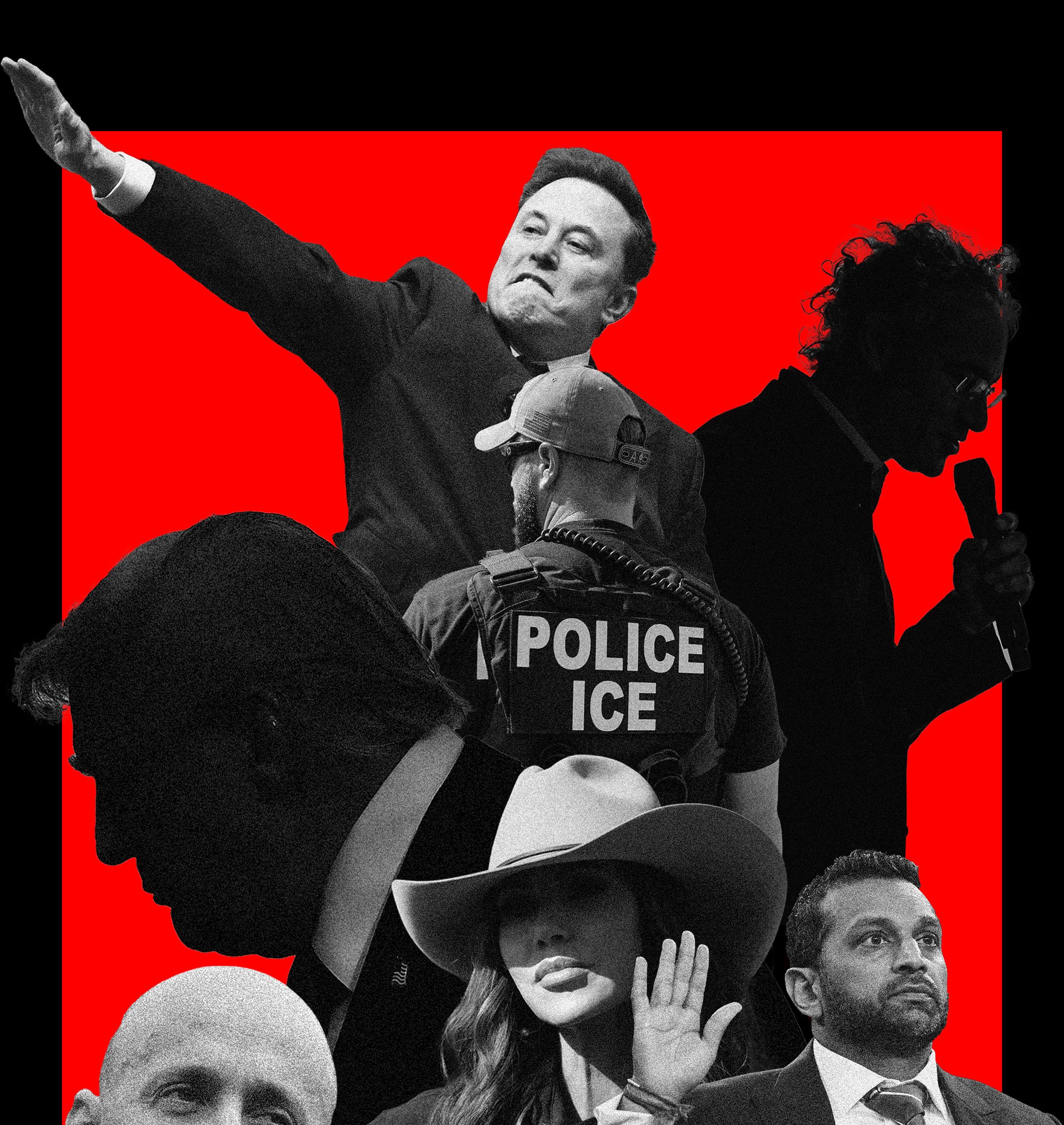 "Estructuras de poder en línea: Trump, Miller, Noem y Musk dominan la escena política en 2025"